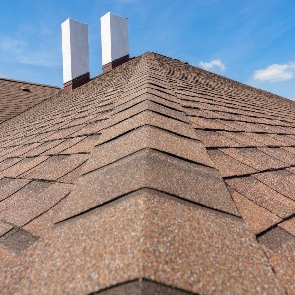 angled shot of a beautiful asphalt shingle roof